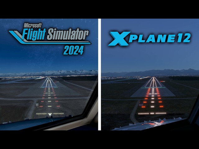 Microsoft Flight Simulator 2024 vs X-Plane 12 | Side-by-Side Comparison (4K)