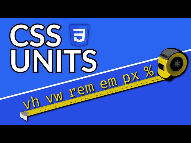 CSS Units of Measurement [rem, em, vw, vh, px, %]