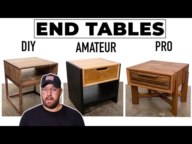 3 Levels of Modern End Tables: Beginner to PRO