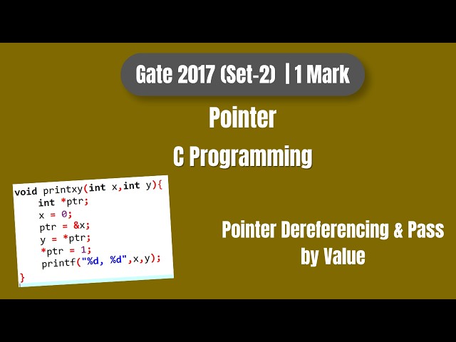 GATE 2017 C Programming PYQ | Pointers & Function Call | Step-by-Step Solution