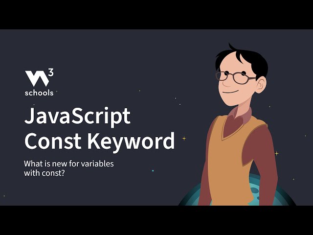 JavaScript - const Keyword - W3Schools.com