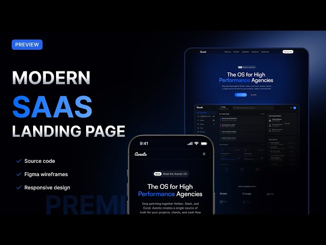 I Built a Modern SaaS Landing Page with Next.js, Tailwind, Shadcn UI