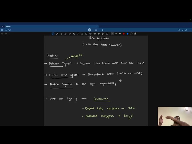 Build With Me | Todo App Complete Backend Design | Part 0