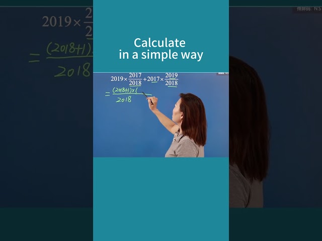 Calculate in a simple way 9