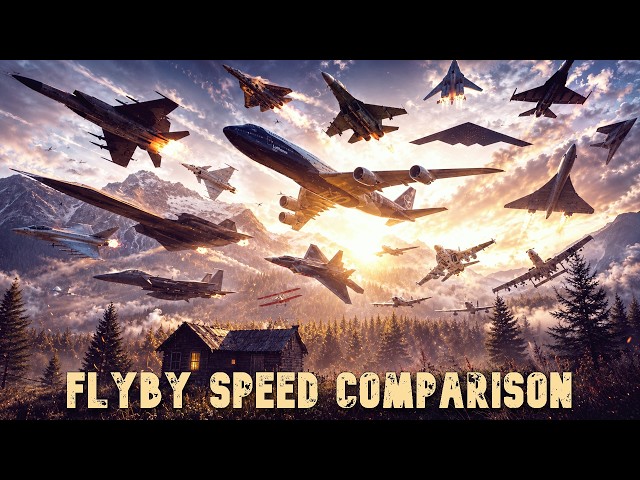 Aircraft Speed Comparison In 3D│Flyby View