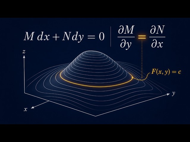 Ep 5: Every Solution Is a Level Curve | Exact Differential Equations