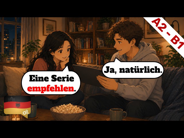 10 Deutsch Dialogen (A2-B1) | Deutsch lernen durch Hören | Wortschatz & Geschichten