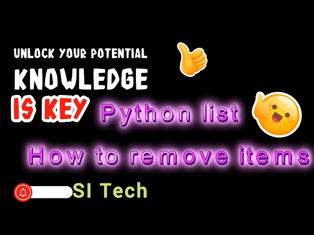 Python Lists remove elements | Mastering Python Lists in 5 Minutes! | Learn python