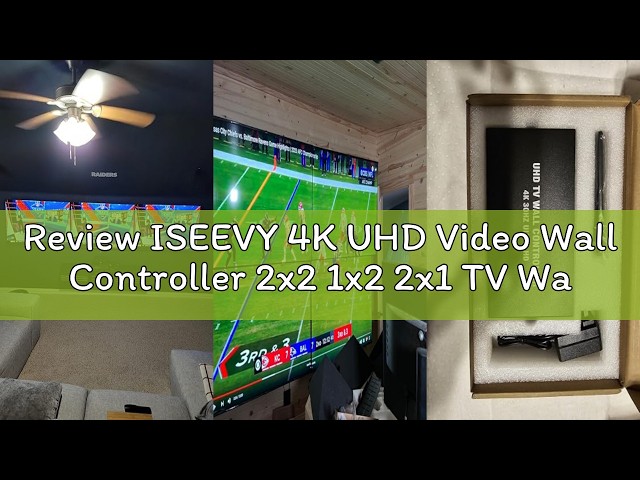 Review ISEEVY 4K UHD Video Wall Controller 2x2 1x2 2x1 TV Wall Processor Support 3840x2160@30 HDMI I