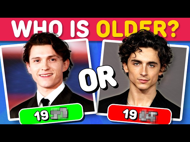 GUESS WHO'S OLDER ⏳ 🤯 | Celebrity Quiz