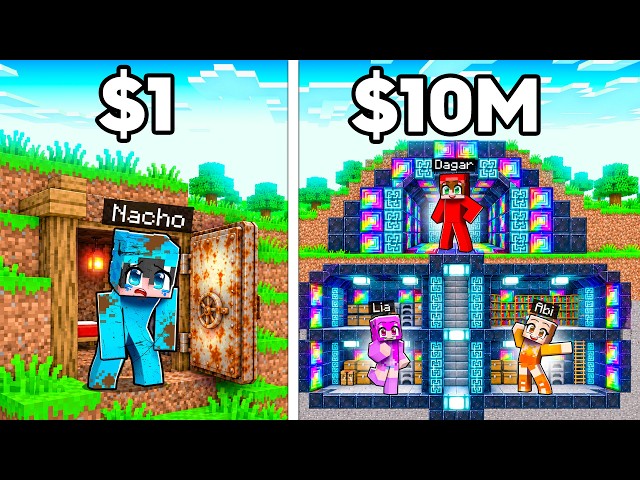 BÚNKER Militar Secreto POBRE vs MILLONARIO en Minecraft!