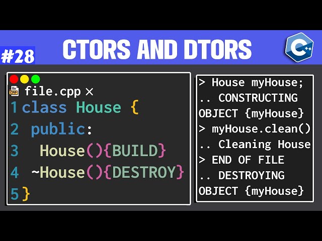 Constructors and Destructors in C++ OOP
