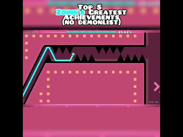 Top 5 @Zoink Greatest Achivement (imthekingoff) #geometrydash #gd #gaming