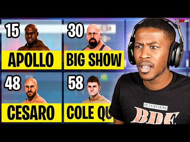 WWE 2K20, But I Use A Number Generator to Draft My Roster
