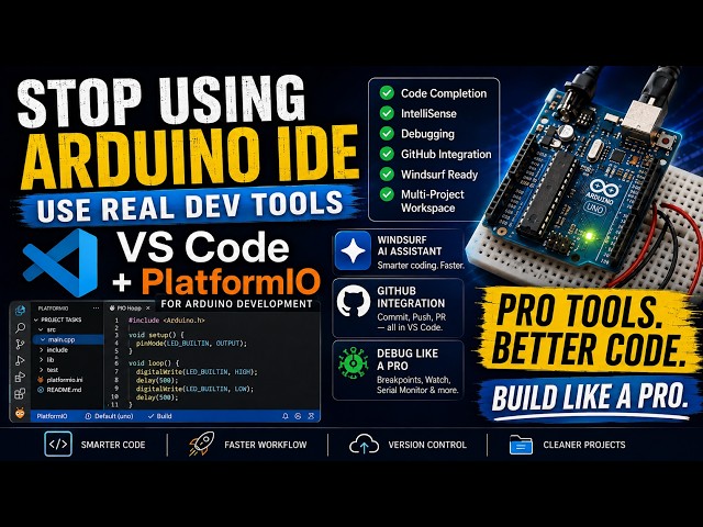 Arduino IDE vs VS Code: Why I Teach PlatformIO Instead