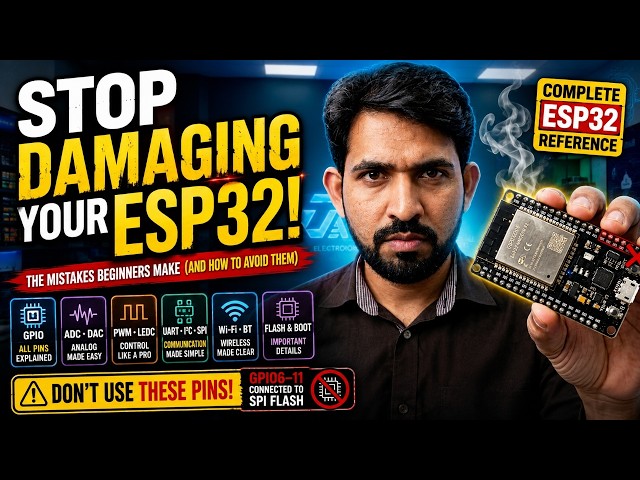 ESP32 Explained: The Complete Beginner's Guide to GPIO, Pins & More