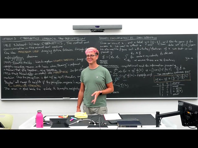 Lesson 03 – Wiener’s cybernetics, Hebbian plasticity, and Rosenblatt’s perceptron