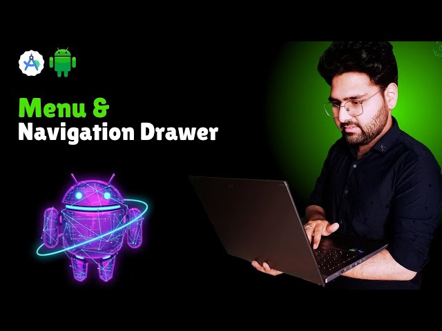 🔥How to Create a Menu and Navigation Drawer in Android | Step-by-Step Guide | Hindi