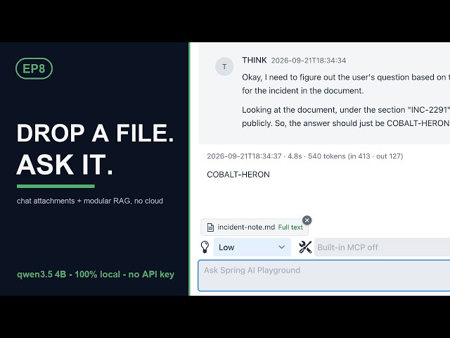 Drop a File Into Chat and a 4B Local Model Answers - Then Compose a Modular RAG Pipeline | EP 8