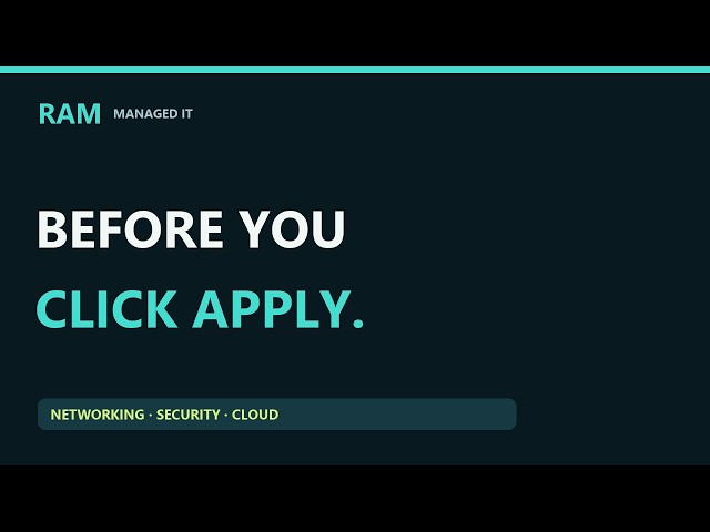 A Network Change Checklist That Makes Rollback Possible