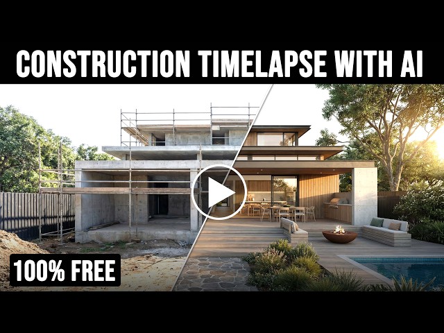 Create Viral Construction Timelapse with AI (100% FREE) 🔥