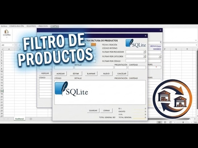 VBA SQLite Warehouse Project - Product Filter