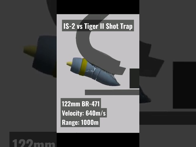 THE TIGER II's BIGGEST WEAKNESS | TIGER II Shot Trap #simulation #tank #ww2 #warthunder #top #fyp