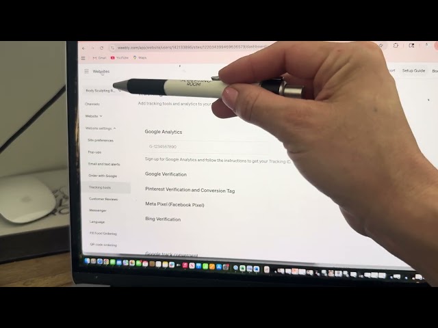 Square website - Add a code tracking 