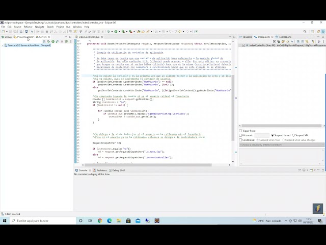4º - Depuración en JAVA EE con Eclipse