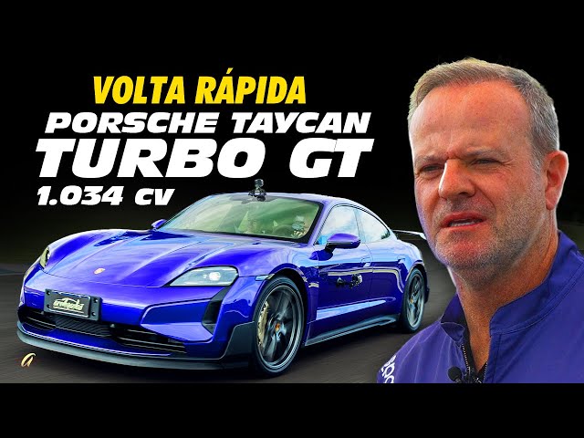 PORSCHE TAYCAN TURBO GT DOES AN ABSURD THING ON THE FAST LAP!! Rubinho accelerates the 1,034 hp e...