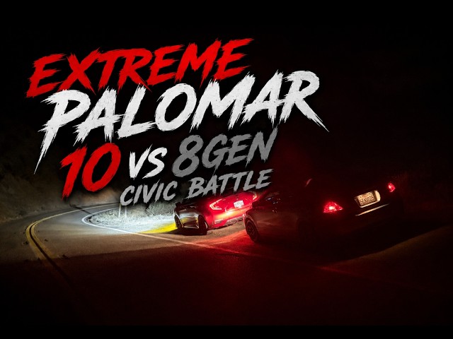 getting chased and chasing a 10gen K20 civic on palomar