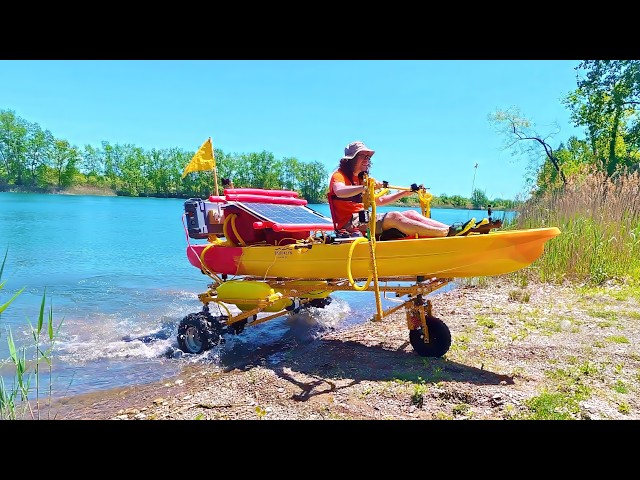 Building an Amphibious Vehicle to Explore Lakes - Full Build + Overnight Adventure