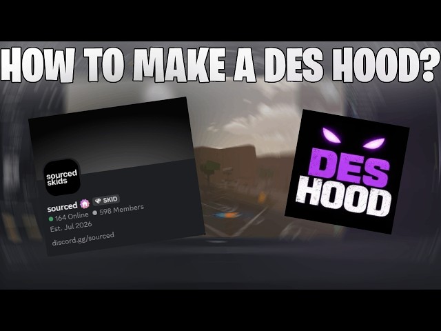 HOW TO MAKE A DES HOOD? [WORKING]