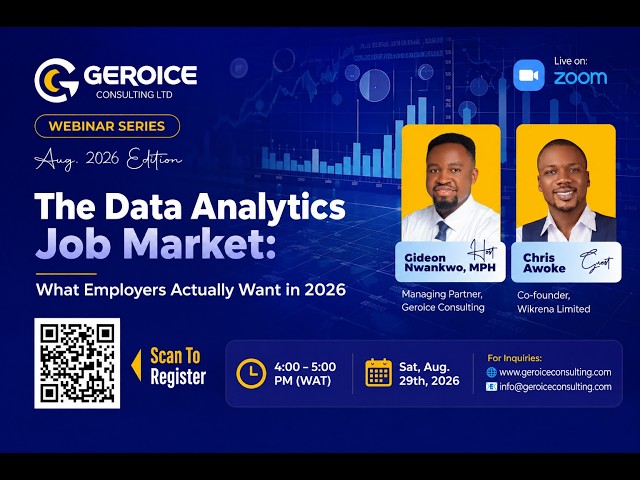 The Data Analytics Job Market: What Employers Actually Want | Geroice Career Webinar