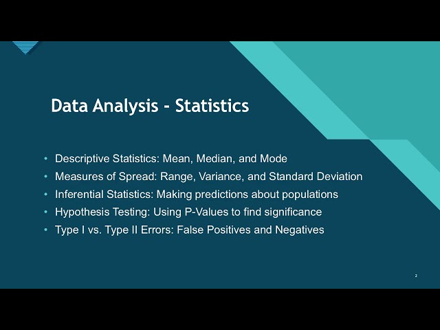 CHDA Exam Prep | Domain 4: Data Analysis & Statistical Methods