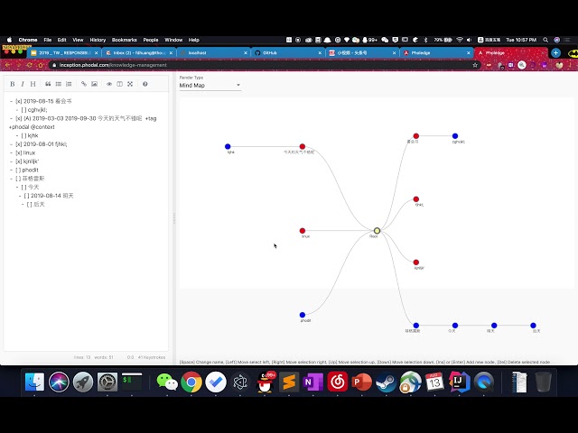 Open Source Personal Knowledge Management Tools: markdown to mind map & todo