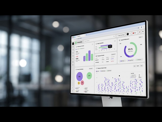 Sales Analytics Dashboard UI | Flutter Dashboard Design | Amazevalley | AI