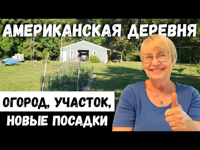 Американская деревня. Огород, участок, новые посадки. Сельская Америка. Жизнь в США без прикрас.