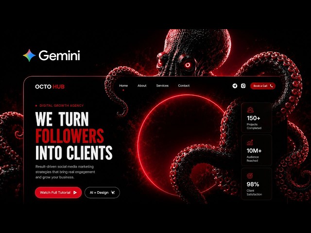 I Built This $3,000 Animated Website with FREE AI Tools in 10 Minutes || Complete Tutorial
