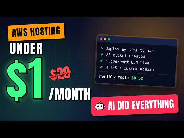 Host a Website on AWS for Under $1/Month (AI Did Everything)