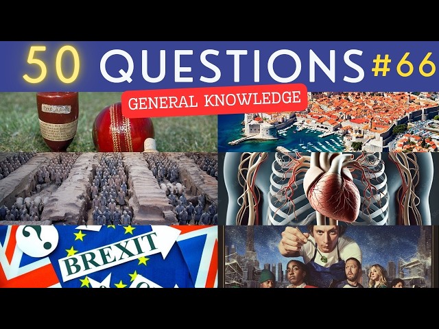 The General Knowledge Quiz #66 ¦ 50 Trivia Questions - Pub Quiz