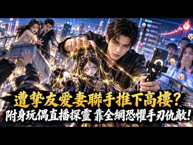 遭摯友愛妻聯手推下高樓！我附身詭異玩偶直播探靈，靠全網恐懼手刃仇敵#爽文 #逆襲 #打臉 #漫微追劇