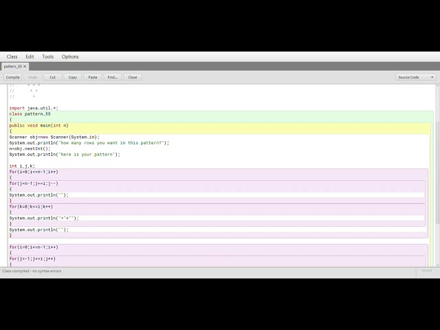 Blue Java : pattern program part 55
