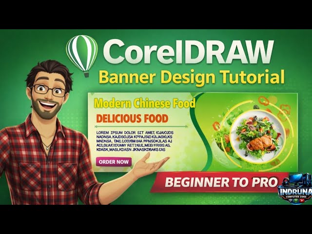 CorelDRAW Banner Design Tutorial | Beginner to Pro