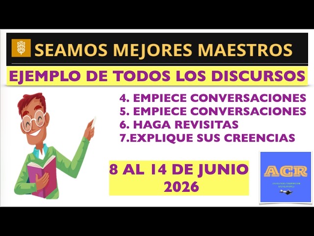 LET'S BE BETTER TEACHERS / EXAMPLE OF ALL ASSIGNMENTS / JUNE 8-14, 2026.