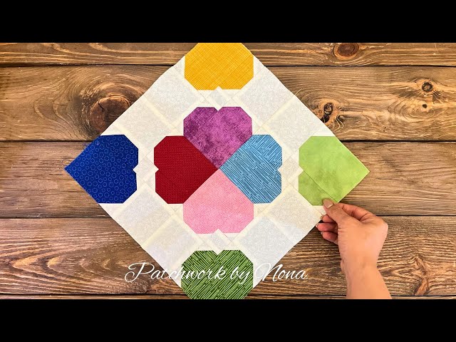 🌸 “Sewing a Colorful Flower Block the Easy Way — Perfect for Beginners and Pros!”