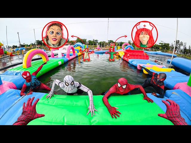 6 Spider-Man Uncovers the Secret of Annabelle & Doctor Smiling Woman at an Abandoned Amusement Park
