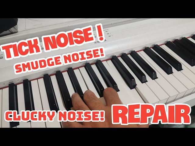 How to Fix noisy Digital Piano Key action Yamaha p125 p45 p115 p95 dgx 660 dgx 670