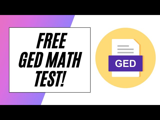 FREE GED Math Practice Test!
