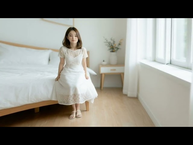 【VR180 3D】AI美少女 清楚白 Beautiful Girl Shiro Seiso #0019